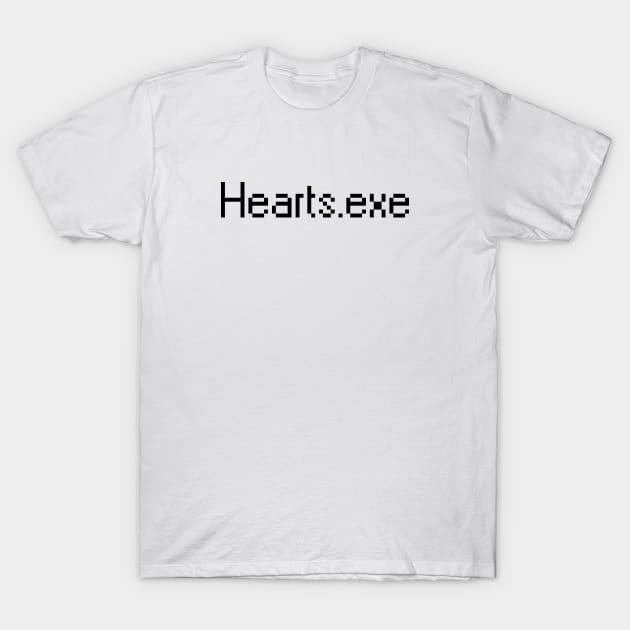 Hearts.exe T-Shirt by The90sMall